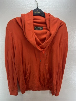 Pullover para mujer Lauren Ralph Lauren Active M naranja capucha cuello Foto 1 de 4
