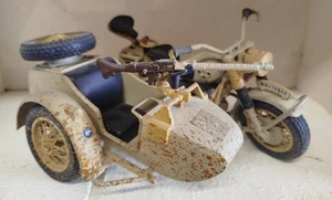 BMW R75 GERMAN SIDE CAR MOTORCYCLE AFRICA KORPS - POLISTIL MS110 - 1/15e - Picture 1 of 5