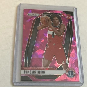 2024 Panini Prizm Bub Carrington #244 Pink Prizm Rookie Washington Wizards - Picture 1 of 3