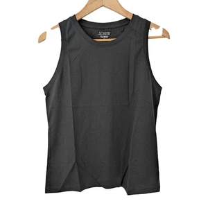 J. Crew Pima Cotton Muscle Tank Top Size Medium Black NWT CI040 - Picture 1 of 6