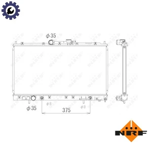 RADIATOR ENGINE COOLING 53313 FOR 4G63 2.0L 4G64 2.4L 4cyl 6A13 2.5L 6cyl - Picture 1 of 9