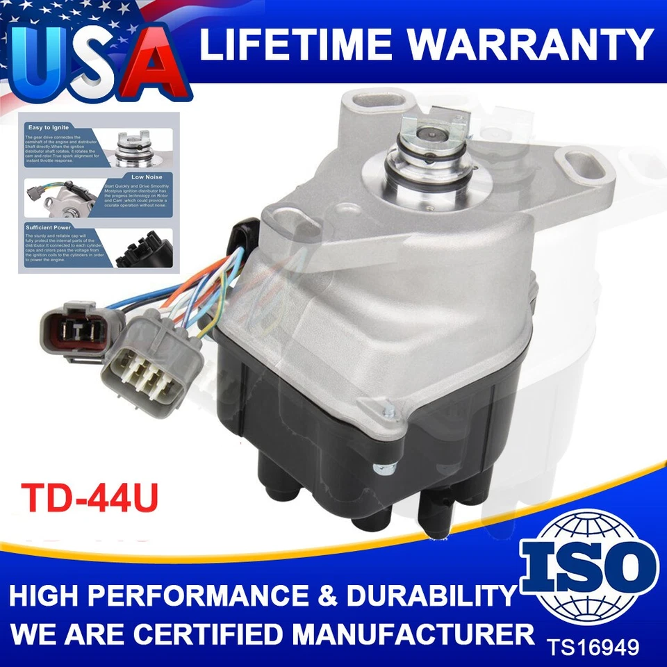 Ignition Distributor FOR HONDA Acura CIVIC VTEC, DEL SOL 1992-1995 TD68U TD-44U - Image 1 of 4