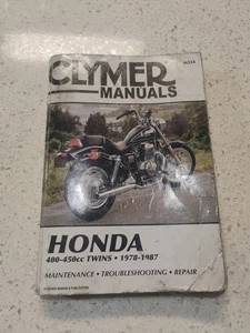 Clymer Honda 400-450cc Twins 1978-1987 : Service, Repair, Motorcycle - Foto 1 di 5