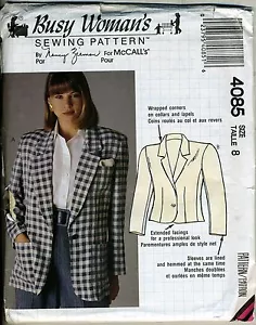 Misses Blazer Nancy Zieman Busy Woman's Pattern Size 8 - Picture 1 of 2