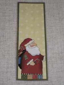 PRIMITIVE SANTA CLAUS LAMINATED BOOKMARK CS1219 - Picture 1 of 1