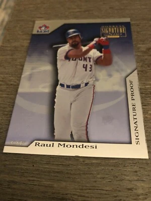 Rare! 2001 Donruss Signature Series Insert #95 (66/175) Raul Mondesi NM (D1) - Image 1 of 2