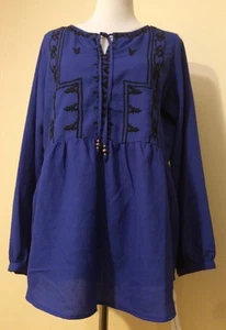 NY Collection Blusa Mujer Talla Larga Mangas Largas Damas Prendas para el torso Informal - Imagen 1 de 9