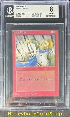 MTG Limited Edition Alpha 1993 Stone Rain BGS 8.0 NM/MT Old School 93/94 - Image 1 of 4