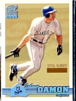 Pacific Paramount Holo 2000 azul paralelo en blanco serie #109 Johnny Damon 1/1 Foto 1 de 2