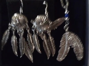 Feather Necklace and Earing set - Picture 1 of 6