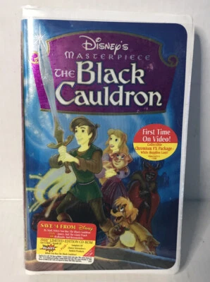 The Black Cauldron Disney MASTERPIECE Family Video VHS 1998 OOP Rare NEW SEALED - Image 1 of 2