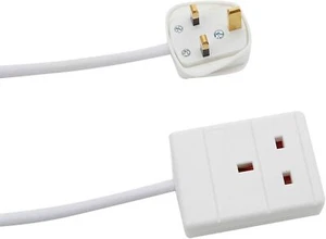 1 Way-Gang Extension Lead 3 Meter Cable UK Mains Power Plug Socket Cord UK CE - Picture 1 of 2