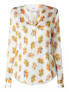 Herzensangelegenheit Seide Blumen Bluse gr. 46; RPP 239.99 € - Bild 1 von 10
