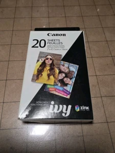 Canon Ivy Zink vorgeschnitten Kreis Aufkleber Fotopapier 20 Blatt 1,3 Zoll - Bild 1 von 1
