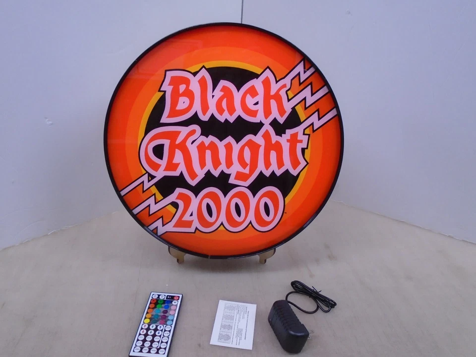 Black Knight 2000 Pinball 15-inch Round LED Wall Display light box - Image 1 of 4