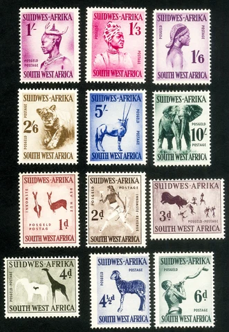 SWA Stamps # 249-60 MLH VF Scott Value $60.90 Cover