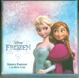 2020 Niue S$2 Frozen Sisters Forever come nuovo SOLO SCATOLA E COA NO COIN - Foto 1 di 5