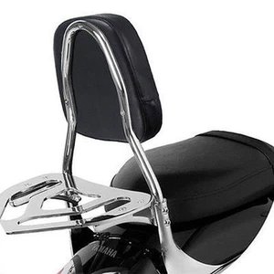 Barra de respaldo trasero para motocicleta cojín cojín asiento trasero almohadilla para Harley Yamaha - Imagen 1 de 12