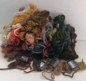 50 bulk lot DMC Tapestry Needlepoint wool PARTIAL SKEINS - Picture 1 of 8