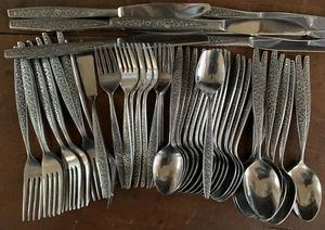 Hervorragendes Vintage Set (48 Teile) Edelstahl Besteck Mid Century Modern - Bild 1 von 9