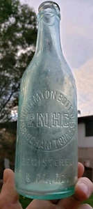 Antigua botella de refresco vintage Binghamton NY EMH Co BIM Crown Top Broome County - Imagen 1 de 10