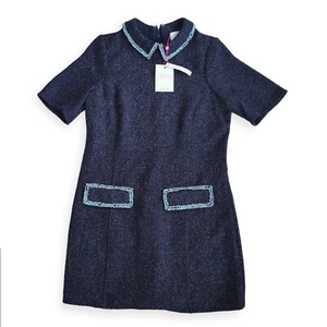 Savida Rodeo Boucle Kleid - Navy - Größe M - Neu mit Etikett - Bild 1 von 7