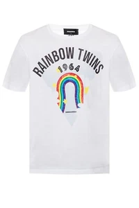 Dsquared2 Rainbow Twins T-Shirt, High end designer Men's wear (S17GD0875) - Picture 1 of 5