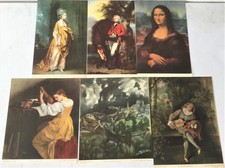 Lot Of 39 Vintage 1937 National Committee For Art Appreciation Prints Colorful!!