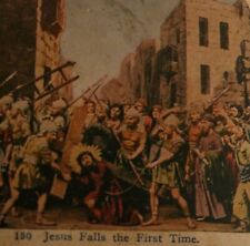 Stereoview Photo 150 Jesus Falls The First Time