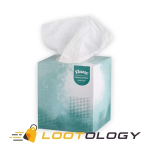 Kleenex Professional Naturals Boutique Facial Tissue Cube 90 Sheets Per Box - Picture 1 of 10