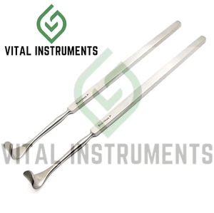 2 Pcs Desmarres Eyelid Retractor 5.5" Single Ended 11mm Ophthalmic Instrument - Picture 1 of 1
