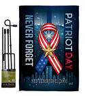 911 Never Forget Garden Flag Armed Forces Service Decorative Yard House Banner