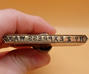 RAR Antik Messing & Holz "No.2 Express Wax" Siegelwachs Stick Stempel - Bild 1 von 6