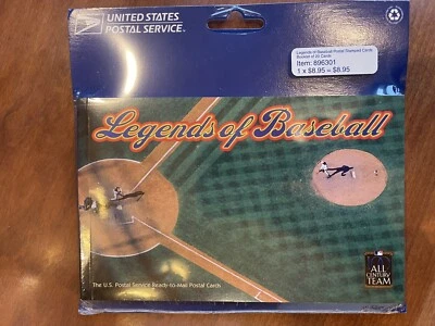 UX337-56 LEGENDS OF BASEBALL MINT POSTAL CARD SET of 20 SEALED - Image 1 of 2