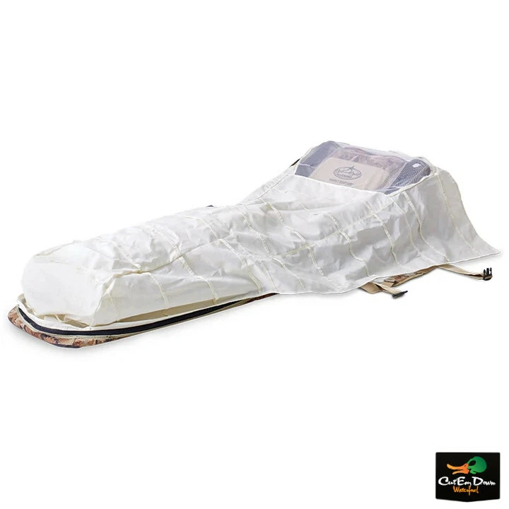 RIG'EM RIGHT WATERFOWL XTREME GHILLIE LAYOUT BLIND - SNOW COVER - Image 1 of 1