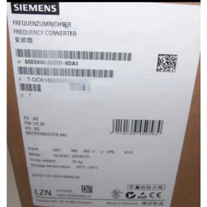 6SE6440-2AD33-0EA1 Siemens 1PC NEW Inverter 6SE6 440-2AD33-0EA1 - Zdjęcie 1 z 1