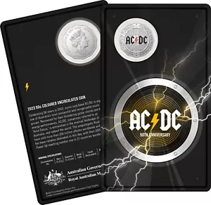 2023 ACDC 50c Carded Coin - Picture 1 of 3
