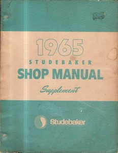 1965 Studebaker Factory Original Shop Manual Supplement - Picture 1 of 1