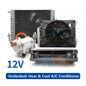 Heat&Cool 12V Underdash Air Conditioning Conditioner A/C Kit Universal Auto Car - Picture 1 of 12