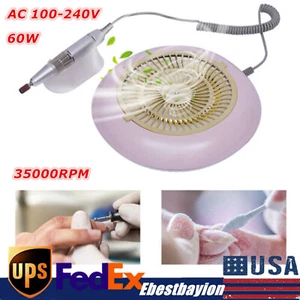 2-in-1 Nail Dust Collector Manicure Art Tool Vacuum Cleaner Machine w/Filter 60W - Picture 1 of 12
