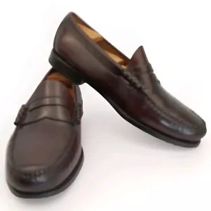 GH Bass Weejuns Mens 11 M Penny Loafers Shoes Cordovan Leather Slip On Classic - Picture 1 of 15
