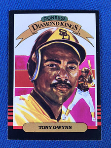 1985 Donruss Diamond Kings Tony Gwynn Baseball Card #25 NM San Diego Padres