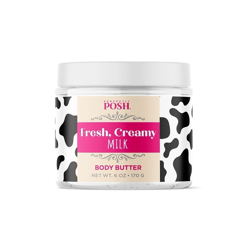 Perfectly Posh FRESH CREAMY MILK SKINDELICIOUS BODY BUTTER New  - Image 1 of 1