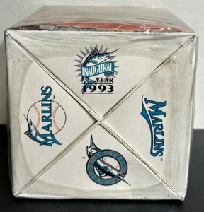 FLORIDA MARLINS 1993 INAUGURAL SEASON SHADOW BOX FOTOBALL JOE ROBBIE STADIUM NEW - Picture 1 of 6