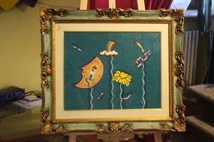GIULIANO GHELLI OLIO SU TELA 40X50 GUIZZANTI FANTASIA - Foto 1 di 2