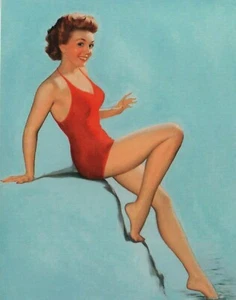 POSTCARD / ARTIST / OTTO / #0007 / SITTING ON ROCK / 4 1/4" X 5 1/2" - Picture 1 of 1