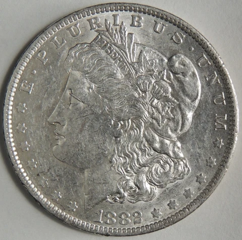 1882-O $1 MORGAN SILVER DOLLAR AU CONDITION  (230206-009) Cover