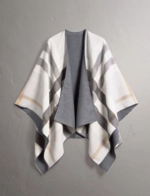 PONCHO CHAL CAPA REVERSIBLE BURBERRY CHECK - Totalmente Nuevo Con Etiquetas Foto 1 de 4