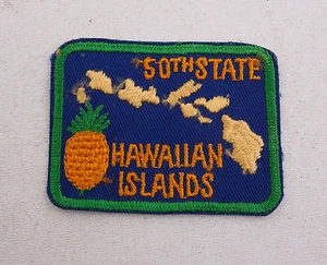 50th State Hawaiian Islands Vintage Boy Scout Patch (C2L-21) BSA Pineapple - Picture 1 of 4