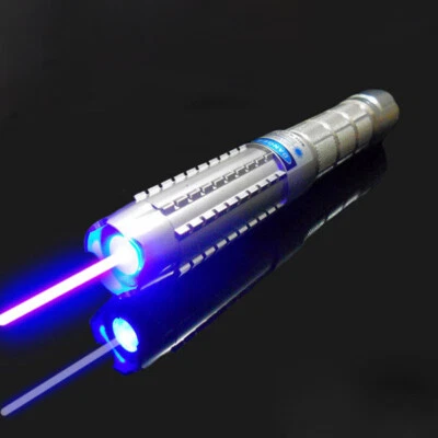 1MW Adjustable Focus Blue Laser Pointers 450nm Visible Beam Light Flashlights - Image 1 of 4
